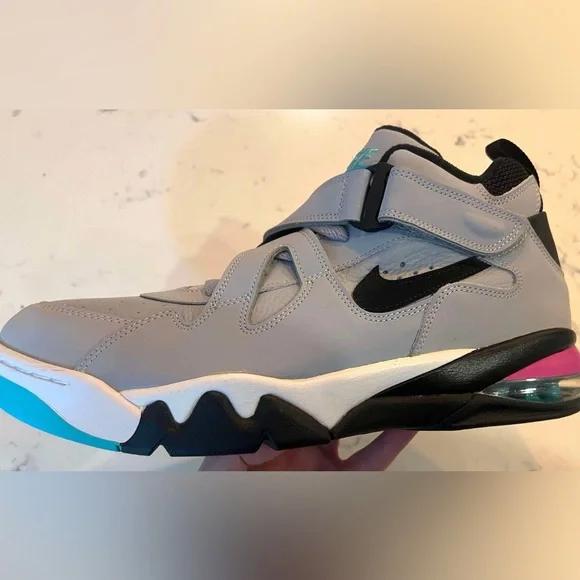 Nike Air Force Max CB Spurs Men’s SZ.11.5 Gray/Pink AJ7922-003 New